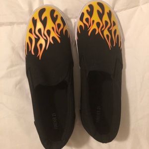 Flame slip-on sneakers